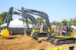 The Utility Expo provides attendees to see and test out various construction equipment and technologies.