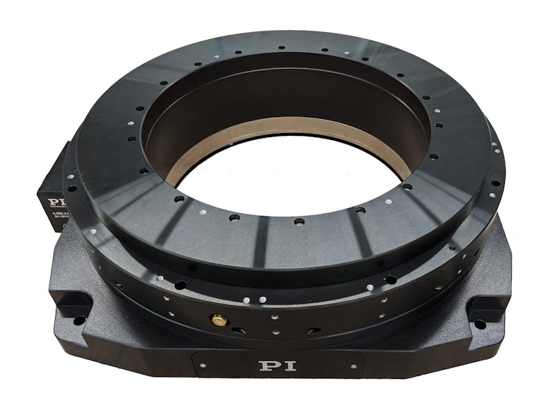 Figure 7: A large aperture rotation stage with air bearings. Air bearing rotation stages are often used in semiconductor and optical metrology applications.