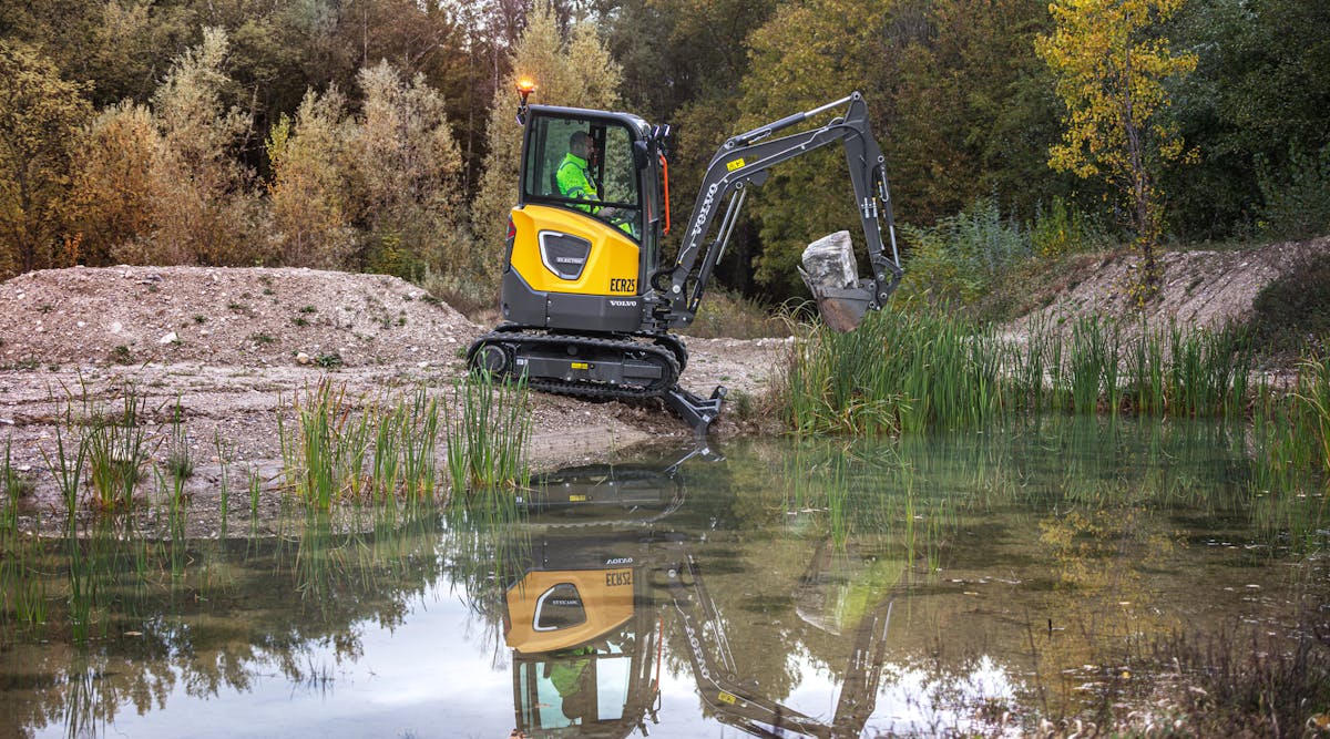 Adoption of construction equipment, like the Volvo CE ECR25 Electric excavator, is growing due to the many benefits offered by such machines such as lower operating costs.