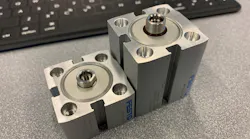 The ADN-S pneumatic cylinders feature a smaller housing for use in space-constrained applications.