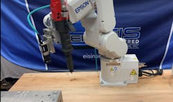 A robotic arm equipped with the correct tooling makes for fast, accurate installation of the EIS Pull Plug. A robotic arm equipped with the correct tooling makes for fast, accurate installation of the EIS Pull Plug.