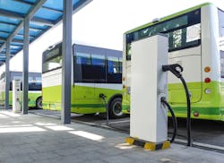 Electrification of public transportation such as buses will help the global economy meet emissions reduction targets.
