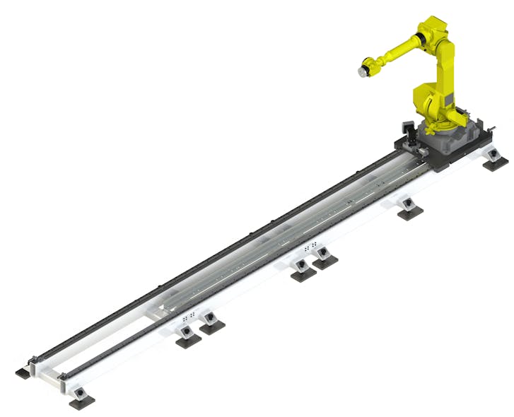 Use of Bishop-Wisecarver DualVee linear motion technology assures robots move smoothly and precisely to ensure optimized productivity in manufacturing operations.