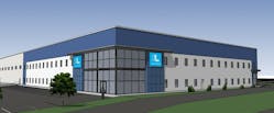 A rendering of the new Locus Robotics headquarters being built to help the company meet growing market demand for autonomous mobile robots.