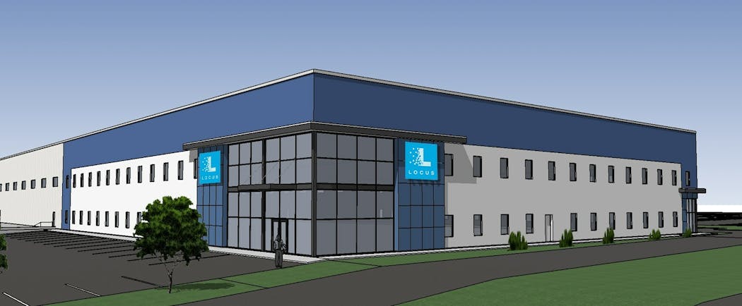 A rendering of the new Locus Robotics headquarters being built to help the company meet growing market demand for autonomous mobile robots.