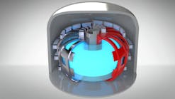 An analysis of a tokamak nuclear-fusion reactor, which confines plasma at very high temperatures using superconducting magnets. The engineering challenge lies in withstanding the huge electromagnetic loads acting on the coils. A stress reduction of 36% can be achieved by reshaping the TF coils, using Ansys Mechanical, Ansys RBF Morph Structures, and optiSLang. The new design is shown in red.