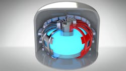 An analysis of a tokamak nuclear-fusion reactor, which confines plasma at very high temperatures using superconducting magnets. The engineering challenge lies in withstanding the huge electromagnetic loads acting on the coils. A stress reduction of 36% can be achieved by reshaping the TF coils, using Ansys Mechanical, Ansys RBF Morph Structures, and optiSLang. The new design is shown in red. An analysis of a tokamak nuclear-fusion reactor, which confines plasma at very high temperatures using superconducting magnets. The engineering challenge lies in withstanding the huge electromagnetic loads acting on the coils. A stress reduction of 36% can be achieved by reshaping the TF coils, using Ansys Mechanical, Ansys RBF Morph Structures, and optiSLang. The new design is shown in red.