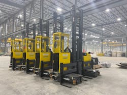 Use of electric fork lift trucks has grown over the last decade due to the many benefits they can provide businesses, such as lower operating costs. Use of electric fork lift trucks has grown over the last decade due to the many benefits they can provide businesses, such as lower operating costs.