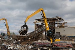 Use of an electrohydraulic system on the Cat MH3050 material handler enables better integration of systems which can help improve machine efficiency. Use of an electrohydraulic system on the Cat MH3050 material handler enables better integration of systems which can help improve machine efficiency.