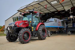 The Farmall 75C Electric tractor from Case IH provides an average 4-hour run time and fast charging capabilities. The Farmall 75C Electric tractor from Case IH provides an average 4-hour run time and fast charging capabilities.