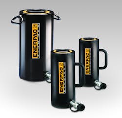 Enerpac RACH hydraulic cylinders can be used for rod and cable pulling and tensioning, rock-bolt testing and a range of other applications.
