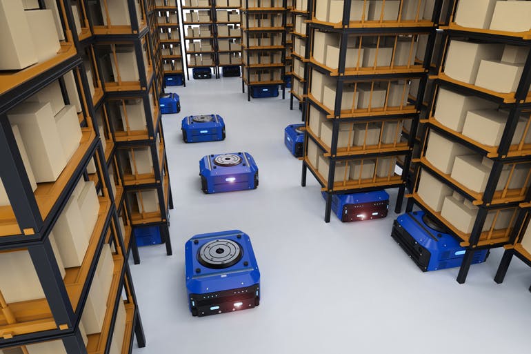 Automated mobile robots are a growth market for motion controls.