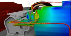 Ansys 2023 R2 simulation software includes a range of new features, including the ability to assess a full electric vehicle power electronics electrothermal workflow (pictured). Ansys 2023 R2 simulation software includes a range of new features, including the ability to assess a full electric vehicle power electronics electrothermal workflow (pictured).