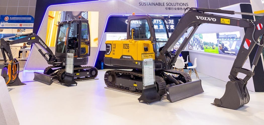 Continued rollout of electric construction machinery has benefited Volvo Construction Equipment sales and revenue so far in 2023.