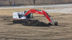 Danfoss will convert an electric excavator to use its Dextreme Max system and demonstrate how improving hydraulic systems can aid emissions reduction efforts. Note: The pictured excavator is a representation of the machine type Danfoss plans to convert, not the actual machine.