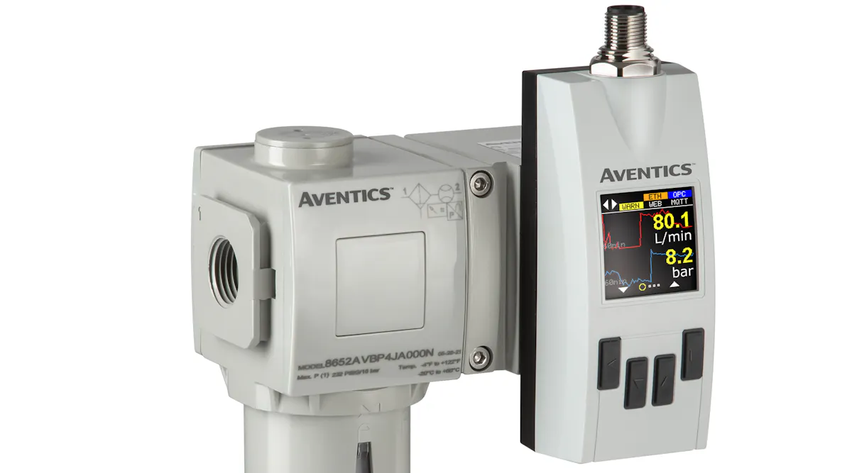 Emerson AVENTICS Flow Sensors Monitor Air Consumption in Pneumatic ...