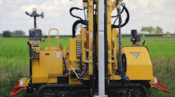 Use of Rota linear position sensors for hydraulic cylinders in a Vermeer pile driver enables better accuracy during solar field installations by ensuring piles are driven at the precise angle desired.