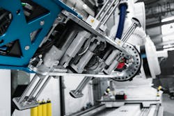 Festo electric actuators drive the supports used to hold and precisely place a coil within a magnet. Festo electric actuators drive the supports used to hold and precisely place a coil within a magnet.