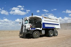 A coal mine in China has deployed 100 mine trucks equipped with autonomous driving and hybrid electric technology from EACON. A coal mine in China has deployed 100 mine trucks equipped with autonomous driving and hybrid electric technology from EACON.