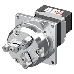 The EH Series 3-Finger Type electric gripper can be fine tuned to provide just the right touch for gripping cylinders, spheres and other objects. The EH Series 3-Finger Type electric gripper can be fine tuned to provide just the right touch for gripping cylinders, spheres and other objects.