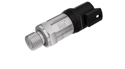 The KM industrial pressure transducer is available in pressure range options of up to 14,500 psi (1,000 bar).