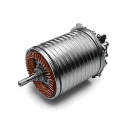 The 800V variant of Bosch&apos;s electric motor provides a 35% increase in power density due to the winding technology used.