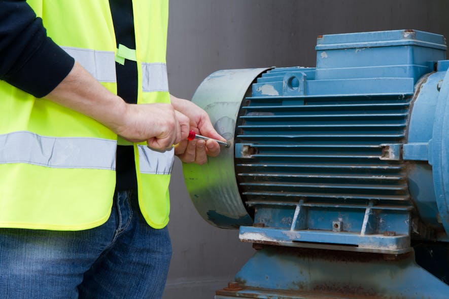 Proper steps should be taken by on-site personnel to ensure safety when performing maintenance on electric motors.