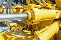 Hydraulic components on heavy machinery
