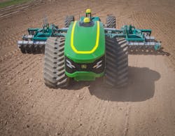 Electric, autonomous robot concepts such as the one pictured from John Deere provide an opportunity to alleviate some of the labor challenges farmers face by enabling certain tasks to be completed by robots Electric, autonomous robot concepts such as the one pictured from John Deere provide an opportunity to alleviate some of the labor challenges farmers face by enabling certain tasks to be completed by robots