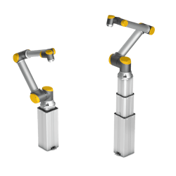 Ewellix is developing software to aid 7 axis extension in horizontal and vertical directions in collaborative robots. Ewellix is developing software to aid 7 axis extension in horizontal and vertical directions in collaborative robots.