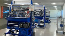 Training stations will provide hands-on learning opportunities at the new Bosch Rexroth Hydraulics Training Center. Training stations will provide hands-on learning opportunities at the new Bosch Rexroth Hydraulics Training Center.