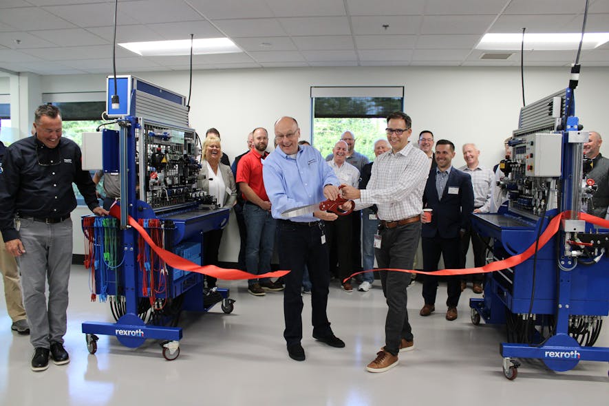 Bosch Rexroth held a ribbon-cutting ceremony to officially open its 4,000 sq. ft. Hydraulics Training Center on September 20, 2023.