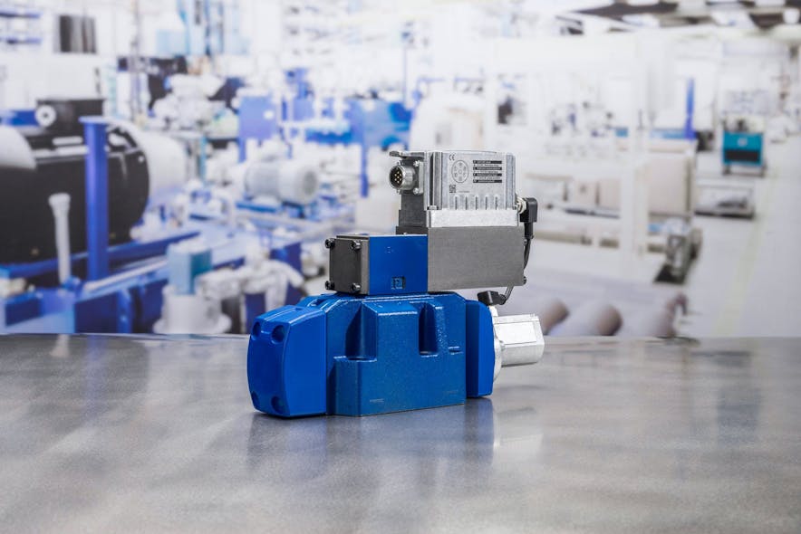 Hydraulics have evolved to include more electronics, such as the pictured servo/proportional valve with digital on-board electronic controls from Bosch Rexroth.