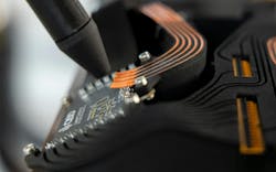 The CY1000 robot is designed to automatically add components, connections and conductors to products made of metal, ceramic or polymer. The CY1000 robot is designed to automatically add components, connections and conductors to products made of metal, ceramic or polymer.