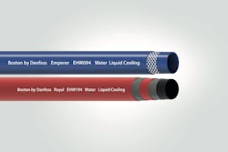 The Emperor EHW094 and Royal EHW194 hoses are optimized for liquid cooling applications to provide reliable and leak-free fluid conveyance. The Emperor EHW094 and Royal EHW194 hoses are optimized for liquid cooling applications to provide reliable and leak-free fluid conveyance.
