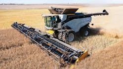 The new CR11 combine includes various automated systems to help improve productivity and efficiency during harvesting.
