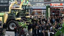Agricultural equipment and crowds at Agritechnica 2023 Agricultural equipment and crowds at Agritechnica 2023
