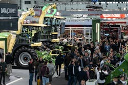 Agricultural equipment and crowds at Agritechnica 2023 Agricultural equipment and crowds at Agritechnica 2023