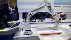 At IFPE 2023, Bosch Rexroth demonstrated how electronic and hydraulic components are coming together to create automated solutions for construction equipment. At IFPE 2023, Bosch Rexroth demonstrated how electronic and hydraulic components are coming together to create automated solutions for construction equipment.