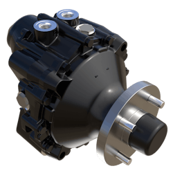Despite the move to electric options, many OEMs are still looking for hydraulic drive technologies such as Hydro-Gear's pictured HGM fixed-displacement axial piston motor, because of their familiarity with the technology and electric alternatives not suiting all applications. Despite the move to electric options, many OEMs are still looking for hydraulic drive technologies such as Hydro-Gear's pictured HGM fixed-displacement axial piston motor, because of their familiarity with the technology and electric alternatives not suiting all applications.
