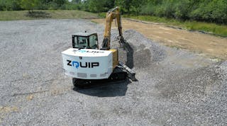Working Excavator Converted to ZQuip