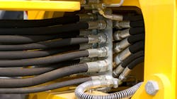 hydraulic hoses installed on mobile machinery hydraulic hoses installed on mobile machinery