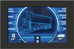 The APEX system is a display and control system for dump trucks featuring over 20 built-in safety features to alert operators and prevent potential safety issues. The APEX system is a display and control system for dump trucks featuring over 20 built-in safety features to alert operators and prevent potential safety issues.