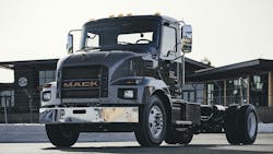 The Mack MD Electric is designed to provide a range of up to 230 miles to help customers using the vehicle in vocational applications remain productive.