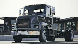 The Mack MD Electric is designed to provide a range of up to 230 miles to help customers using the vehicle in vocational applications remain productive. The Mack MD Electric is designed to provide a range of up to 230 miles to help customers using the vehicle in vocational applications remain productive.