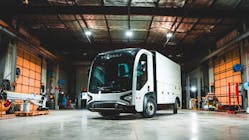 REE Automotive&apos;s electric commercial demo vehicle features its x-by-wire technology which allows for independent control of each wheel for better maneuverability.