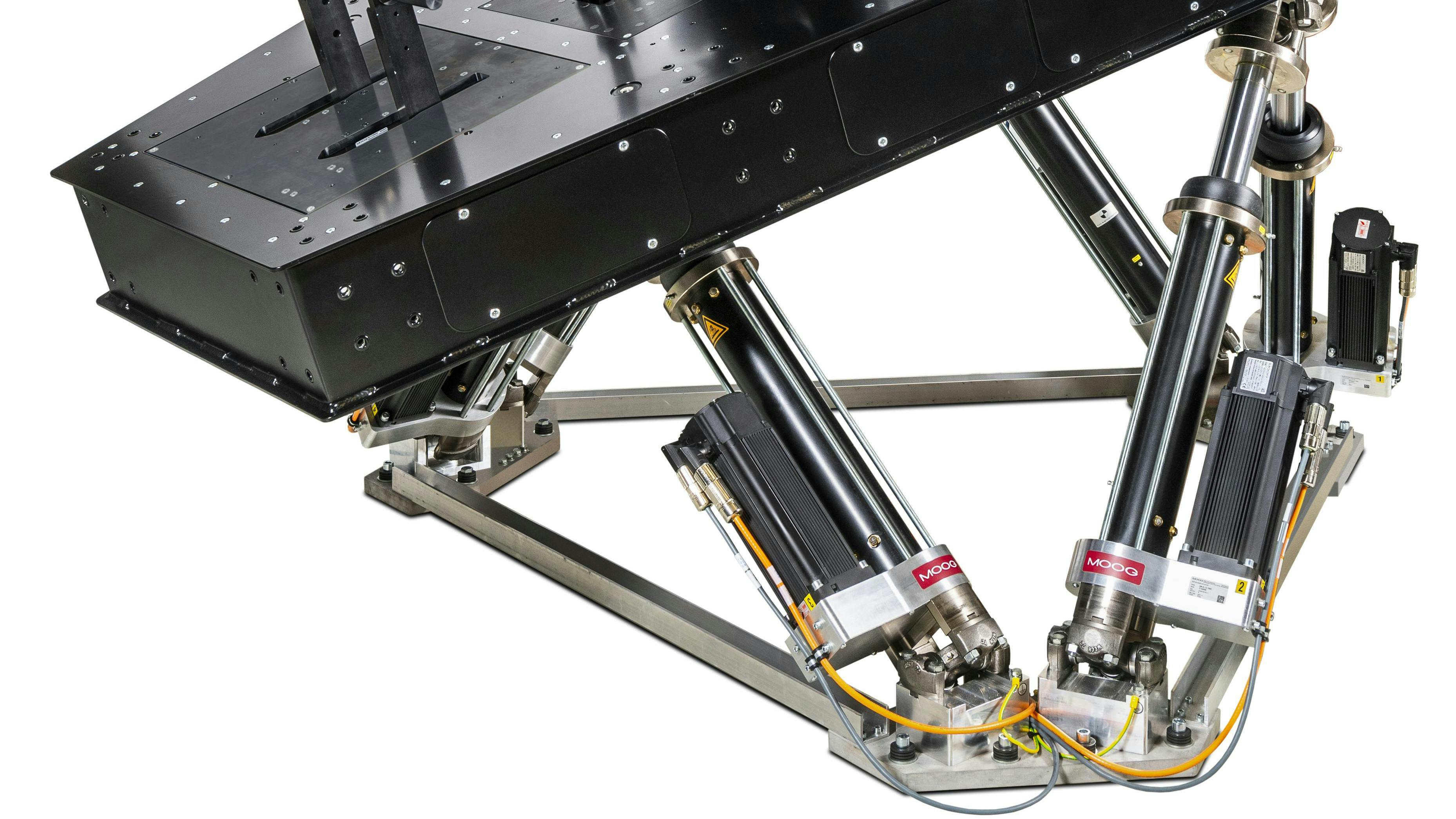 An electrically actuated motion base aids flight training