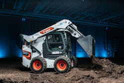 The S7X all-electric skid steer loader uses electric actuation in place of hydraulics which can allow for new capabilities such as shaking the machine&apos;s bucket with a simple push of a joystick button to more easily remove material.