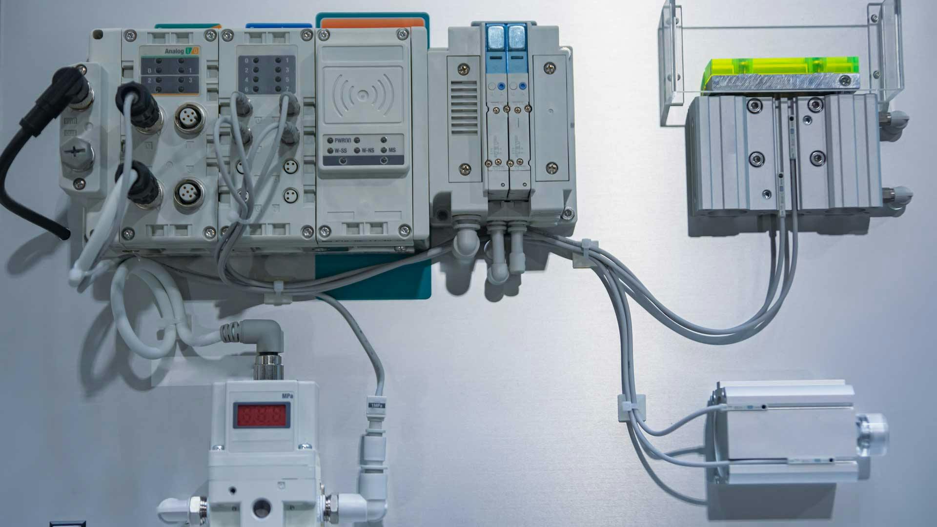 electro-pneumatic pressure regulator setup