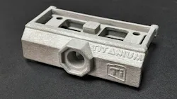 Desktop Metal's customer TriTech Titanium Parts can safely produce parts made from titanium alloy, like the one pictured, due to the availability of the new Reactive Safety Kit. Desktop Metal's customer TriTech Titanium Parts can safely produce parts made from titanium alloy, like the one pictured, due to the availability of the new Reactive Safety Kit.